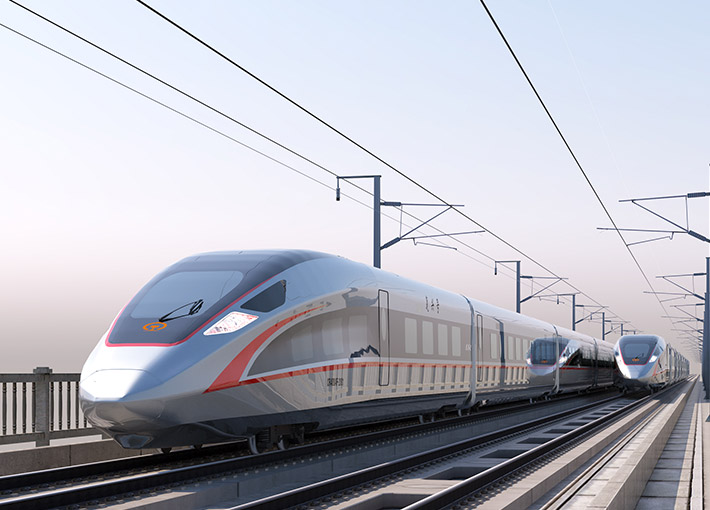 Stator de moteur de transport ferroviaire et noyau de rotor