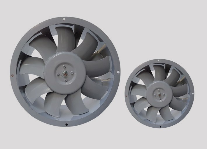 Stator de ventilateur industriel et noyau de rotor