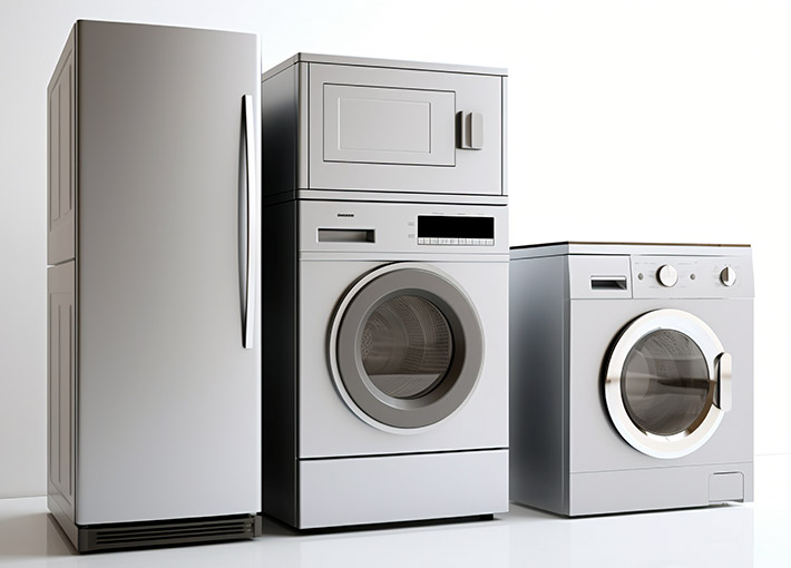 Stator de moteur d'appareil ménager et noyau de rotor